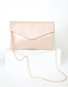 Crocky chic clutch