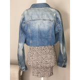 denim distressed crop jacket